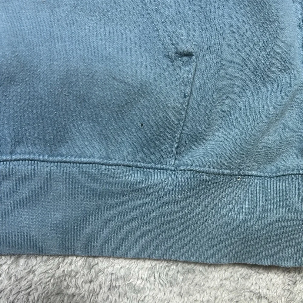 The North Face Half Dome Hoodie Mens‎ XL Blue Pullover Outdoor *PAINT SPOTS